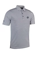 g.THE OPEN TORRANCE The Open Micro Stripe Performance Golf Shirt - White/Navy