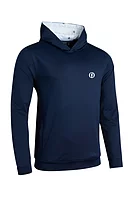 g.THE OPEN TROON The Open Hooded Performance Midweight Golf Midlayer - Navy Munro Print