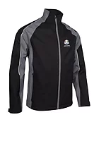s.RYDER CUP TYPHOON Ryder Cup Contrast Shoulder Panel Waterproof Golf Jacket - Black/Gunmetal/White