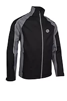 s.THE OPEN TYPHOON The Open Contrast Shoulder Panel Waterproof Golf Jacket - Black/Gunmetal/White