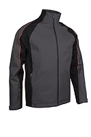 s.TYPHOON Contrast Shoulder Panel Waterproof Golf Jacket - Charcoal/Black/Inferno