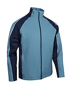 s.TYPHOON Contrast Shoulder Panel Waterproof Golf Jacket - Pacific Blue/Navy/White
