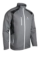 s.RYDER CUP VALBERG Ryder Cup Zip Front Stretch Back Panelled Waterproof Golf Jacket - Gunmetal/Black Camo/White