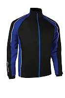 s.VANCOUVER PRO JKT SALE Raglan Panelled Waterproof Golf Jacket Sale - Black/Electric Blue/White