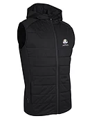 s.RYDER CUP VERMONT Ryder Cup Hybrid Padded Performance Sleeveless Midweight Golf Hoodie - Black Ridge/Gunmetal