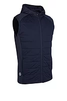 s.VERMONT Hybrid Padded Performance Sleeveless Midweight Golf Hoodie - Navy