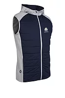 s.RYDER CUP VERMONT Ryder Cup Hybrid Padded Performance Sleeveless Midweight Golf Hoodie - Navy/Silver