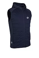 s.THE OPEN VERMONT The Open Hybrid Padded Performance Sleeveless Midweight Golf Hoodie - Navy