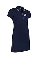 g.RYDER CUP VICTORIA Ryder Cup Zip Printed Golf Dress With Detachable Shorts - Navy/White