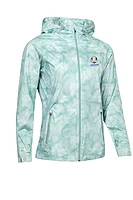s.RYDER CUP WHISPERDRY AURORA Ryder Cup Concealed Hood Lightweight Waterproof Golf Jacket - Mint Mist Print