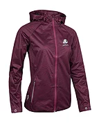 s.RYDER CUP WHISPERDRY AURORA Ryder Cup Concealed Hood Lightweight Waterproof Golf Jacket - Mulberry Zebra Print