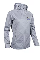 s.RYDER CUP WHISPERDRY AURORA Ryder Cup Concealed Hood Lightweight Waterproof Golf Jacket - Silver Marl