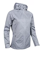 s.WHISPERDRY AURORA Concealed Hood Lightweight Waterproof Golf Jacket - Silver Marl