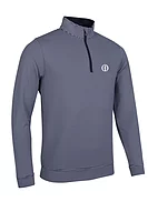 g.THE OPEN WICK The Open Zip Lightweight Performance Golf Midlayer - Navy/White Stripes