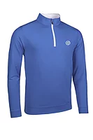 g.THE OPEN WICK The Open Zip Lightweight Performance Golf Midlayer - Tahiti/White