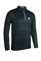 g.RYDER CUP WICK Ryder Cup Zip Lightweight Performance Golf Midlayer - Tartan/Light Grey