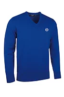 g.THE OPEN WILKIE The Open V Neck Merino Golf Sweater - Ascot Blue