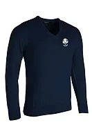 g.RYDER CUP WILKIE Ryder Cup V Neck Merino Golf Sweater - Navy