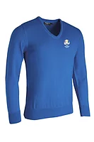 g.RYDER CUP WILKIE Ryder Cup V Neck Merino Golf Sweater - Tahiti Marl