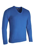 g.WILKIE V Neck Merino Lightweight Golf Sweater - Tahiti Marl
