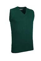 g.WINDERMERE V Neck Lambswool Midweight Golf Slipover - Bottle