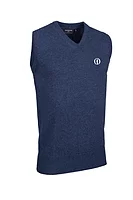 g.THE OPEN WINDERMERE The Open V Neck Lambswool Midweight Golf Slipover - Rhapsody Marl