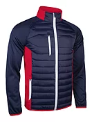 s.ZERMATT SALE Full Zip Padded Performance Golf Jacket Sale - Navy/Red/White