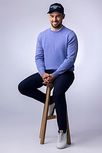 Men's Light Blue Green Outfit