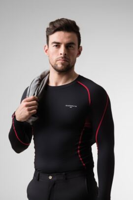 Mens Long Sleeved Compression Performance Golf Base Layer
