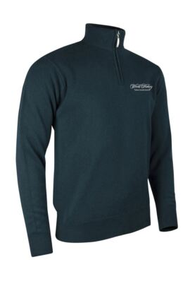 WHO Glenmuir Mens Zip Neck Lambswool Golf Sweater