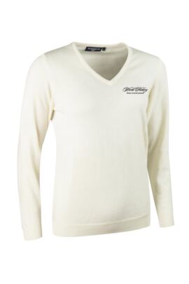 WHO Glenmuir Ladies V Neck Merino Wool Golf Sweater