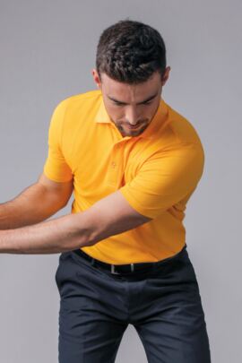 Mens Performance Pique Golf Polo Shirt
