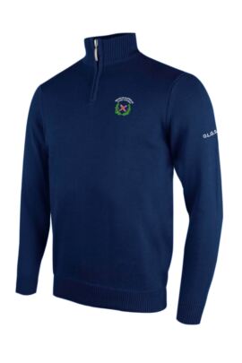 OLGS Glenmuir Mens Zip Neck Lightweight Cotton Golf Sweater