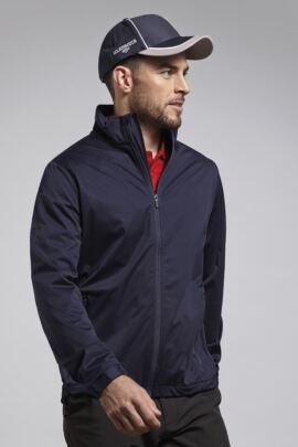 Mens Zip Front Water Repellent Performance Golf Wind Jacket