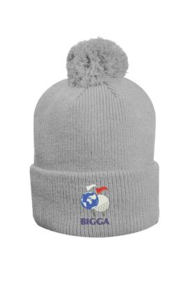 Official Ryder Cup 2018 Unisex Merino Thermal Lined Rib Bobble Hat with Turn Up