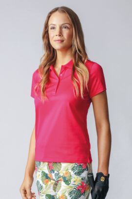 Ladies Plain Mercerised Cotton Golf Polo Shirt