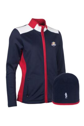 Official Ryder Cup 2018 Ladies Performance Golf Midlayer & Hat Gift Box