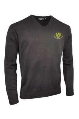 Moffat GC Glenmuir Mens V Neck Cotton Golf Sweater