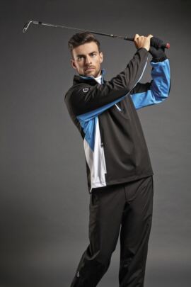 Sunderland Mens Colour Block Zip Neck Golf Windshirt