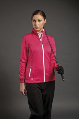 Sunderland Ladies Stitch Detail Zip Front Golf Wind Jacket
