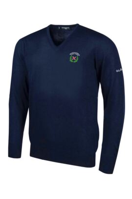 OLGS Glenmuir Mens V Neck Merino Wool Golf Sweater