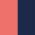 Colour Swatch - Apricot Marl/Navy
