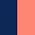 Colour Swatch - Navy/Coral