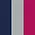 Colour Swatch - Navy/Light Grey Marl/Raspberry