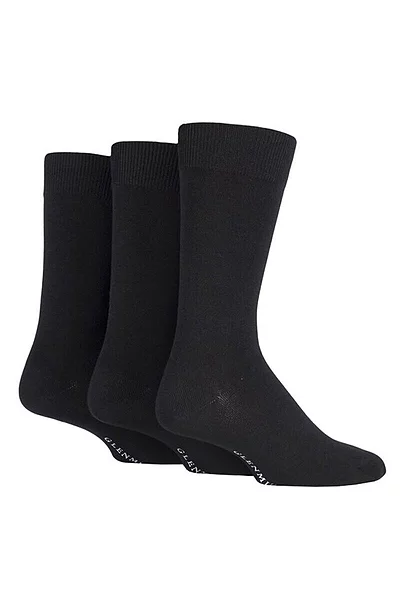 Mens 3 Pair Bamboo Plain Socks