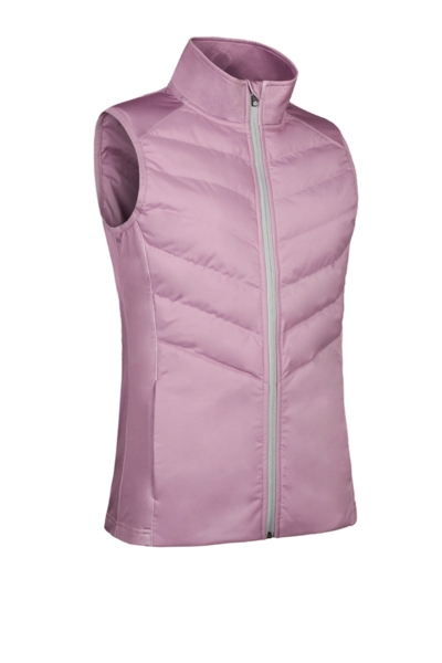 Ladies Diagonal Bonded Quilted Thermal Golf Gilet