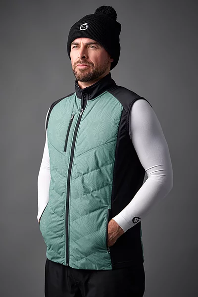 Mens Padded Bonded Thermal Golf Gilet