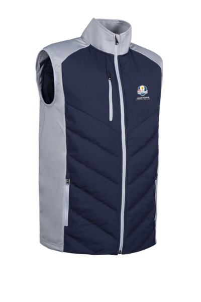 Official Ryder Cup 2027 Mens Padded Bonded Thermal Golf Gilet