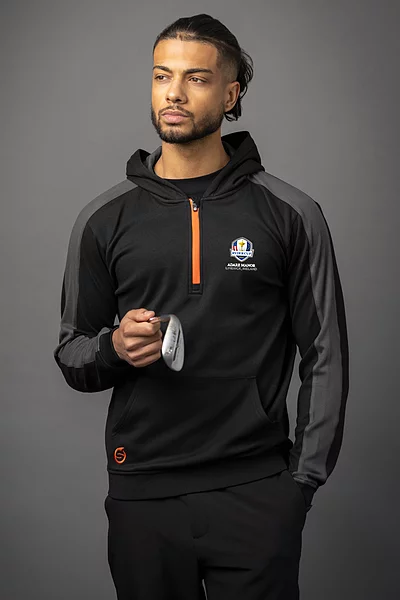 Official Ryder Cup 2027 Mens Thermal Contrast Sleeve Fleece Showerproof Golf Hoodie