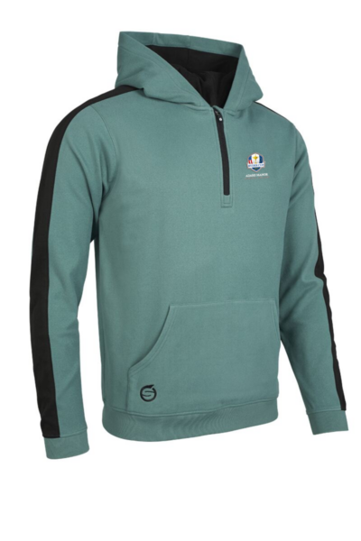 Official Ryder Cup 2027 Mens Thermal Contrast Sleeve Fleece Showerproof Golf Hoodie